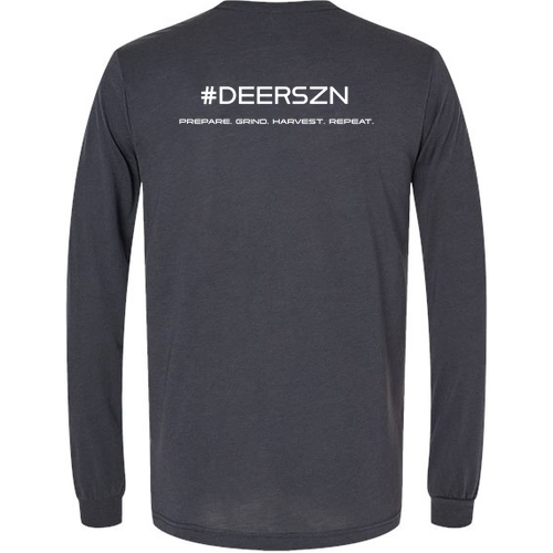 Bella+Canvas Unisex Triblend Long Sleeve Tee- Triblends -- Dark Grey Solid Triblend