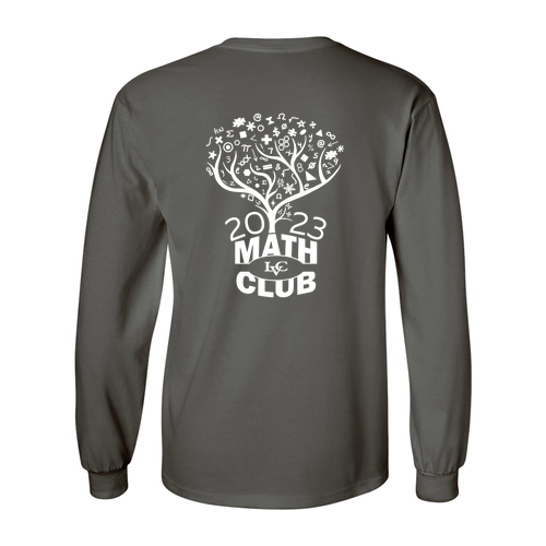 LVC Math Club Cotton Longsleeve T-Shirt -- Charcoal