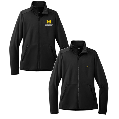 Ladies Port Authority Accord Stretch Fleece Full-Zip -- Black