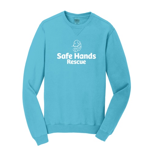 Port & Company Pigment Dyed Crewneck Sweatshirt -- Tidal Wave