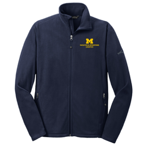 Men/Unisex Eddie Bauer Full Zip Microfleece Jacket -- Navy, $45