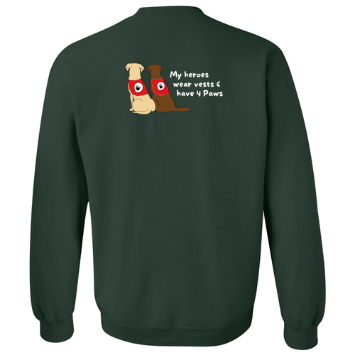 Gildan Heavy Blend Crew Neck Sweatshirt -- Forest Green