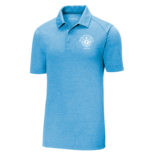 Sport-Tek PosiCharge Tri-Blend Wicking Polo -- Pond Blue Heather