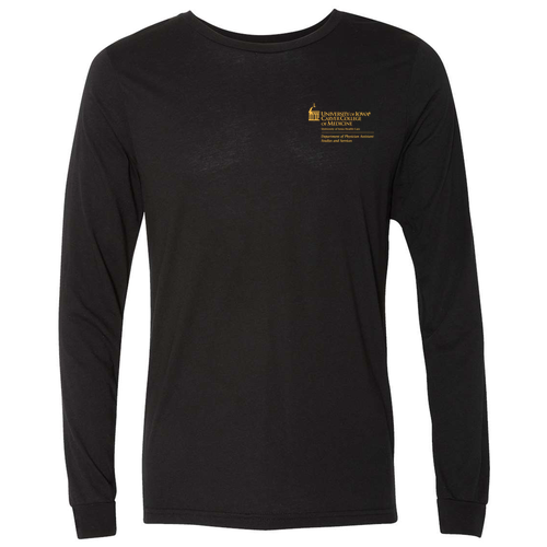 Bella+Canvas Unisex Triblend Long Sleeve Tee- Triblends -- Solid Black TriBlend