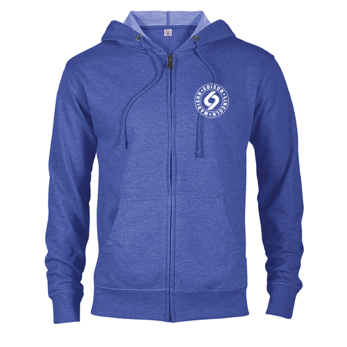Delta Fleece Adult French Terry Zip Hoodie -- Royal Heather