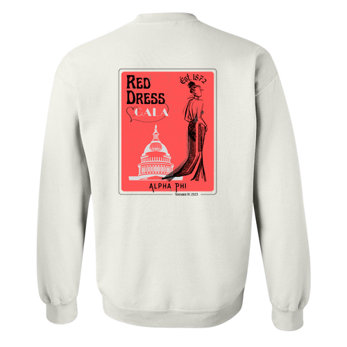 Gildan Heavy Blend Crew Neck Sweatshirt -- White