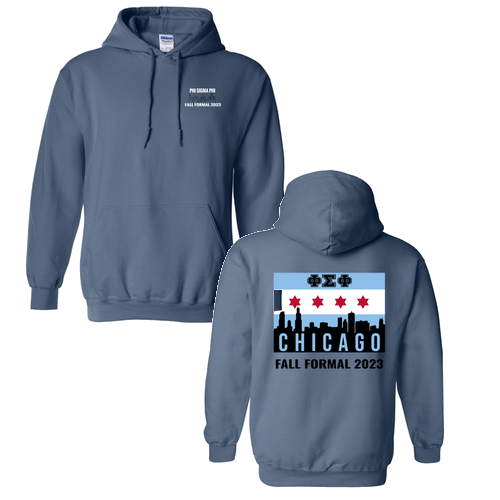 Gildan Heavy Blend Hooded Sweatshirt -- Indigo Blue