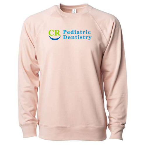 Independent Trading Co.  Icon Unisex Lightweight Loopback Terry Crew -- Rose