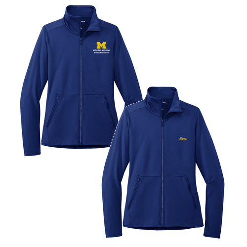 Ladies Port Authority Accord Stretch Fleece Full-Zip -- Royal
