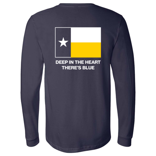 Men/Unisex Bella Canvas Soft Fitted Jersey Longsleeve Tee -- Navy