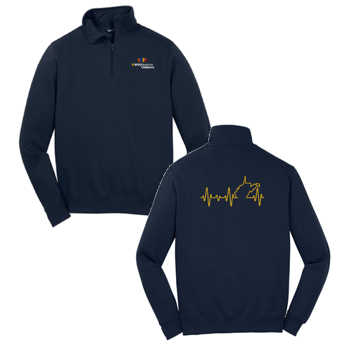 Sport Tek Quarter Zip Sweatshirt -- True Navy