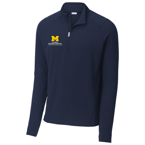 Sport-Tek Sport-Wick Flex Fleece Quarter-Zip -- True Navy