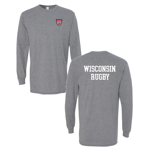 Gildan Heavy Cotton Longsleeve Basic T-Shirt -- Graphite Heather