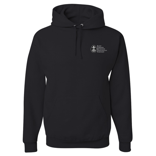 Jerzees 8 oz 50/50 Nublend Adult Hooded Sweatshirt -- Black