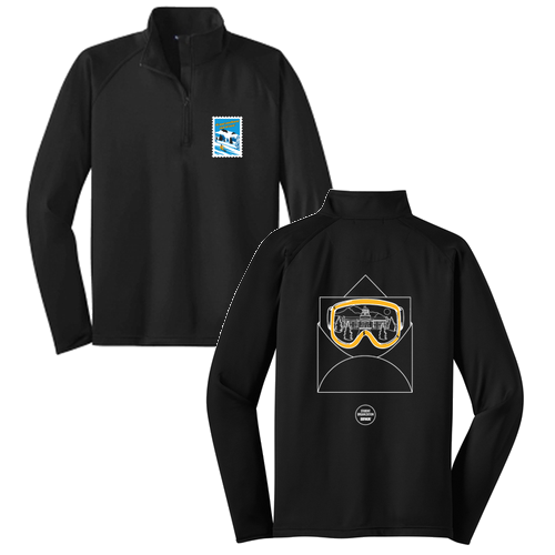 Sport Tek Sport Wick Stretch Half Zip Pullover -- Black
