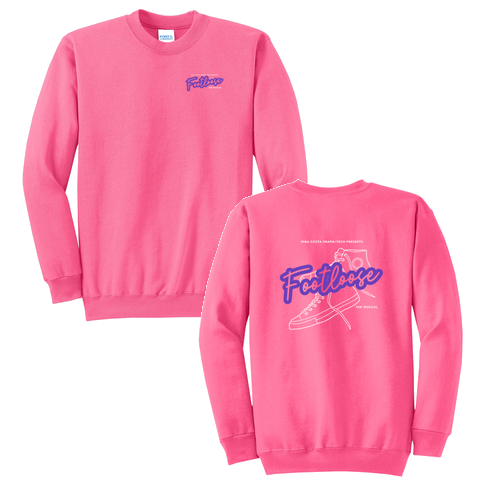 Port and Company Classic Crewneck Sweatshirt -- Neon Pink