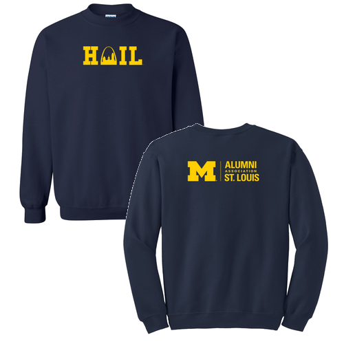 Mens/Unisex Gildan Heavy Blend Crewneck Sweatshirt -- Navy