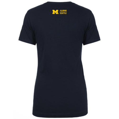 Ladies Next Level Soft Fitted Boyfriend Tee -- Midnight Navy