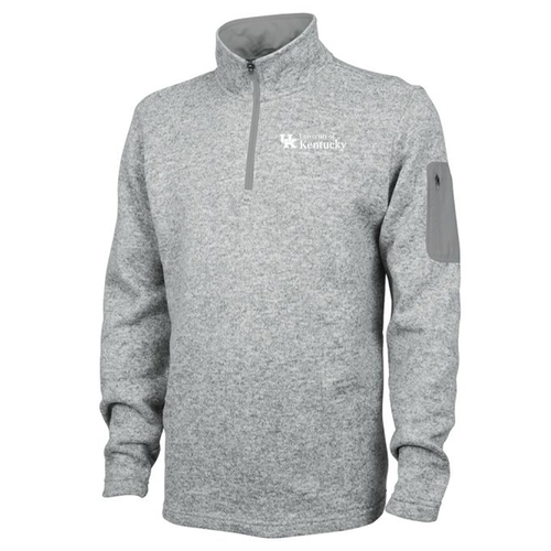 Charles River Mens Heathered Fleece Pullover -- Light Grey Heather