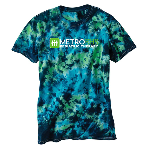 Dyenomite LaMer Over-Dyed Crinkle Tie Dye T-Shirt -- Caribbean