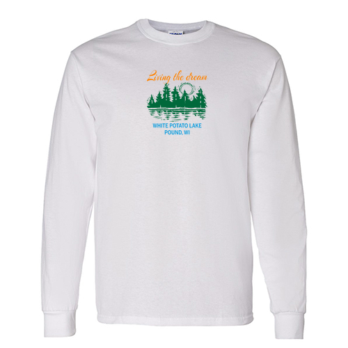 Gildan Heavy Cotton Longsleeve Basic T-Shirt - White