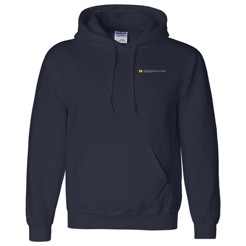 Men/Unisex Gildan Dryblend 50 / 50 Hooded Sweatshirt -- Navy, ~$34