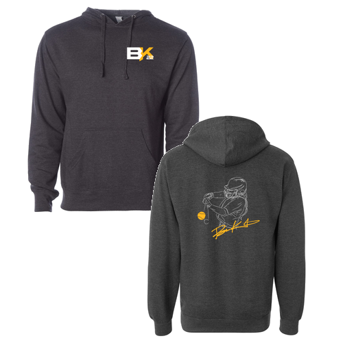 Independent Trading Midweight Hooded Sweatshirt -- Charcoal Heather