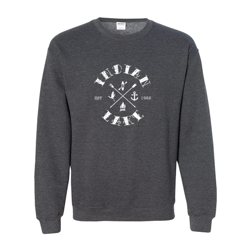 Gildan Heavy Blend Crew Neck Sweatshirt -- Dark Heather