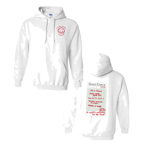 Gildan Heavy Blend Hooded Sweatshirt -- White