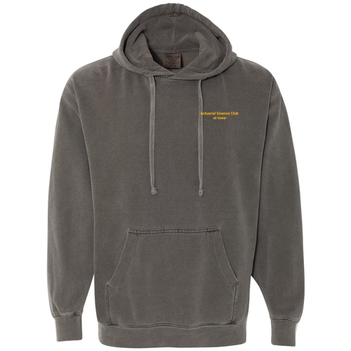 Comfort Colors Garment Dyed Hooded Pullover Sweatshirt -- Pepper