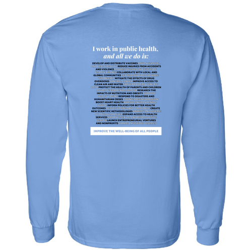 Gildan Heavy Cotton Longsleeve Basic T-Shirt -- Carolina Blue