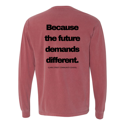 Comfort Colors Ringspun Long Sleeve Tee -- Brick
