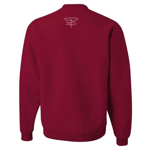 Jerzees 8 Oz., 50/50 Nublend Fleece Crew -- Cardinal