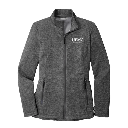 Port Authority Ladies Collective Striated Fleece Jacket -- Sterling Grey Heather