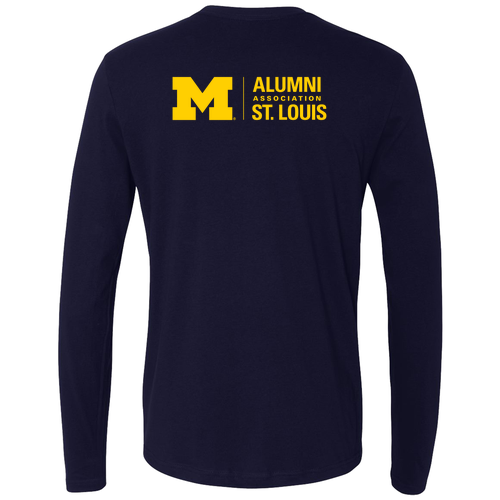Mens/Unisex Next Level Soft Fitted Long Sleeve Tee -- Midnight Navy