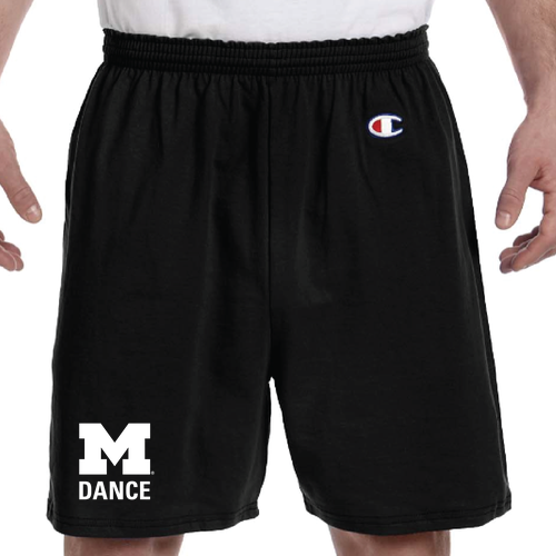 Mens/Unisex Champion 6.1oz Cotton Jersey Shorts -- Black