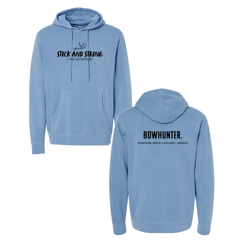 Independent Trading Co. Midweight Pigment-Dyed Hooded Sweatshirt -- Pigment Light Blue