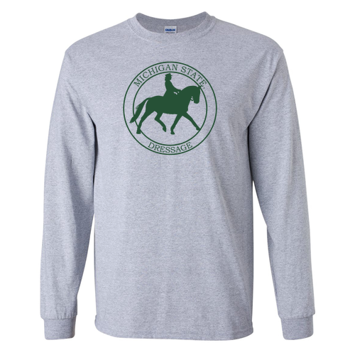 Gildan Ultra Cotton Longsleeve Basic T-Shirt -- Sport Grey