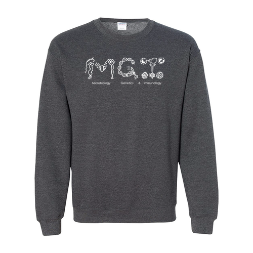 Gildan Heavy Blend Crew Neck Sweatshirt -- Dark Heather