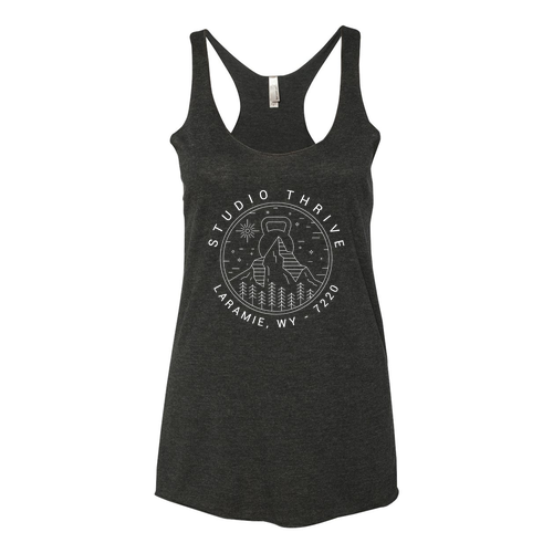 Next Level Apparel Ladies Tri Blend Racerback Tank -- Vintage Black