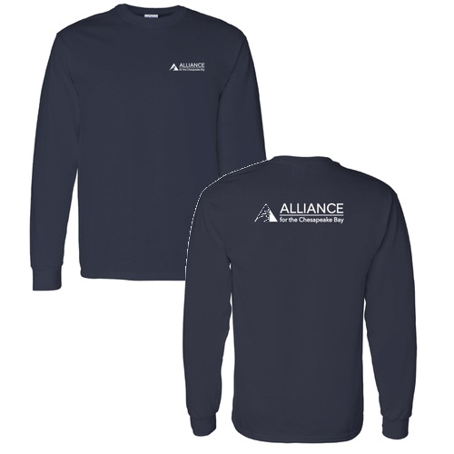 Gildan Heavy Cotton Longsleeve Basic T-Shirt -- Navy