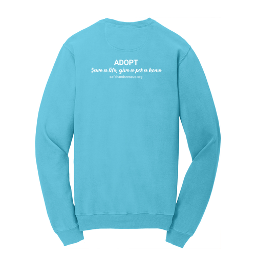 Port & Company Pigment Dyed Crewneck Sweatshirt -- Tidal Wave