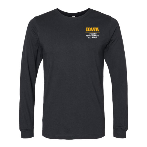 Bella+Canvas Unisex Heather Cvc Long Sleeve Tee- Heathers -- Solid Black Blend