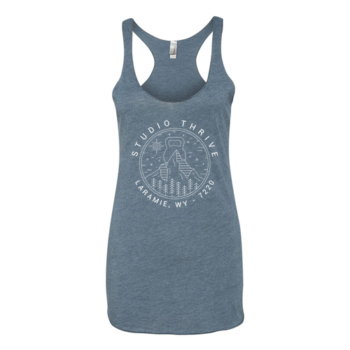 Next Level Apparel Ladies Tri Blend Racerback Tank -- Indigo