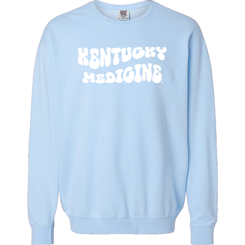 Comfort Colors Lightweight Adult Ringspun Crewneck Sweatshirt -- Hydrangea