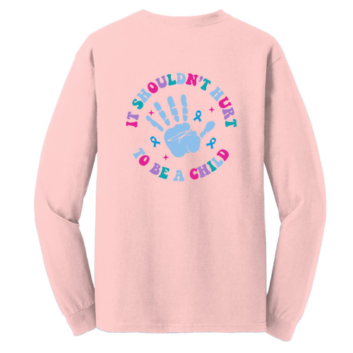 Gildan Heavy Cotton Longsleeve Basic T-Shirt -- Light Pink