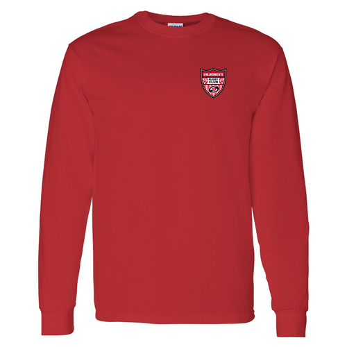 Gildan Heavy Cotton Longsleeve Basic T-Shirt -- Red