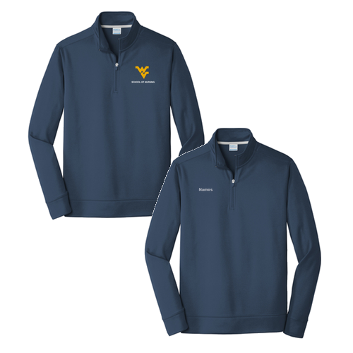 Port & Company Performance Fleece 1/4-Zip Pullover Sweatshirt -- Deep Navy