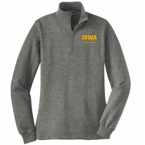 Sport Tek Ladies Quarter Zip Sweatshirt -- Vintage Heather
