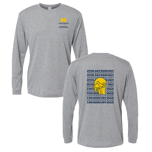Men/Unisex Paragon Long Islander Performance Long Sleeve Tee -- Heather Gray